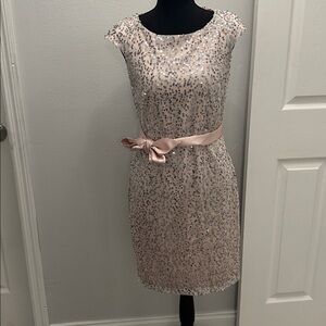 VENUS Pink Sequin Mini Dress